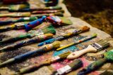 Рисуем яркие принты на одежде с видом на Исакий от компании Артвайбс