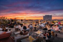 Саундтреки Ханса Циммера на крыше The Carlton. Камерный оркестр. Арфа.
